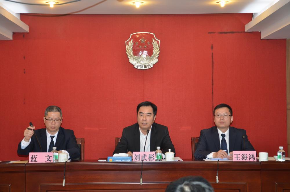 刘武彬副区长出席会议并作工作指示