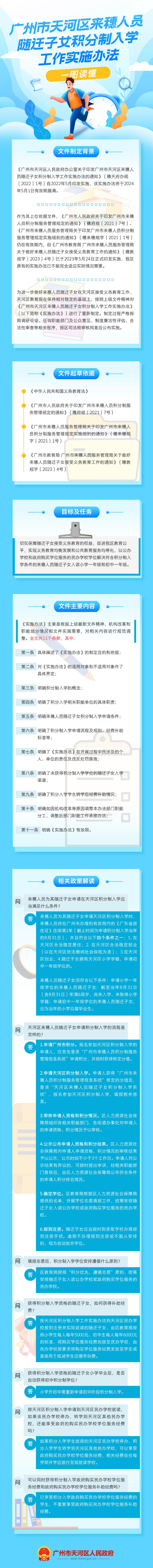 广州市天河区来穗人员随迁子女积分制入学工作实施办法.jpg